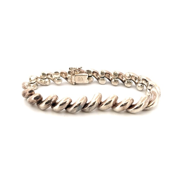 925 Sterling silver beautiful made in Italy large bracelet - Picture 9 of 9